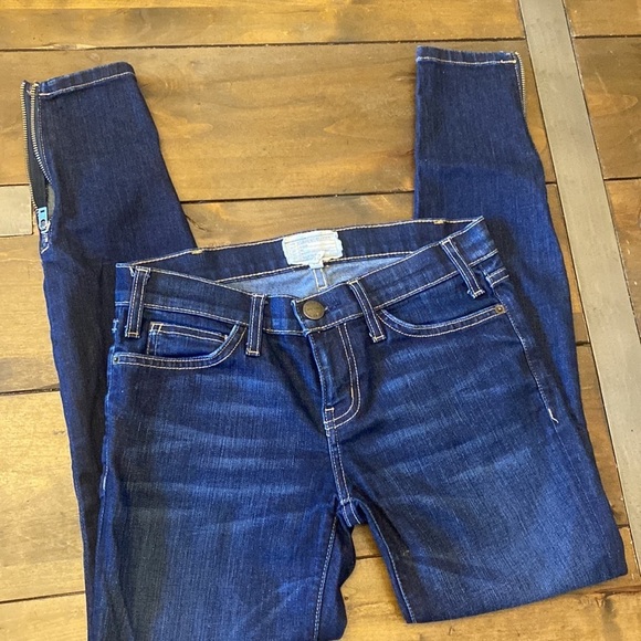Current/Elliot stiletto skinny jeans zippered Ankle size 25 - Picture 2 of 8